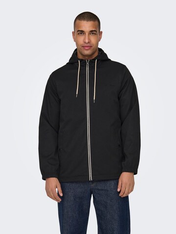 Veste mi-saison 'Alexander' Only & Sons en noir