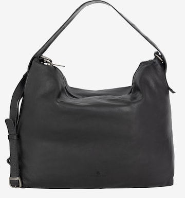 DreiMaster Vintage Shoulder Bag 'Eyota' in Black: front