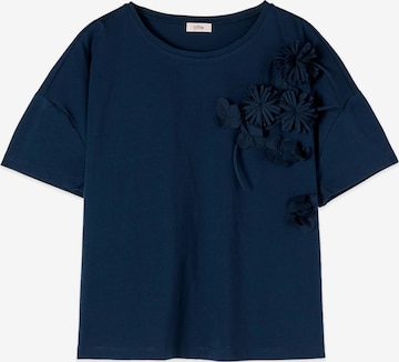 Top di oltre in blu: frontale