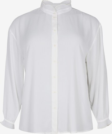 Zizzi - Blusa 'MBRYTY' en blanco: frente