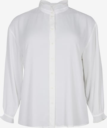 Zizzi Blouse 'MBRYTY' in Wit: voorkant