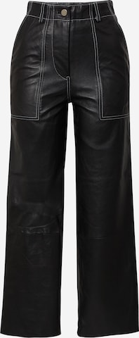 Deadwood Regular Pants 'Presley' in Black: front