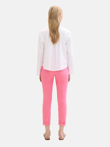 TOM TAILOR Slim fit Trousers in Pink