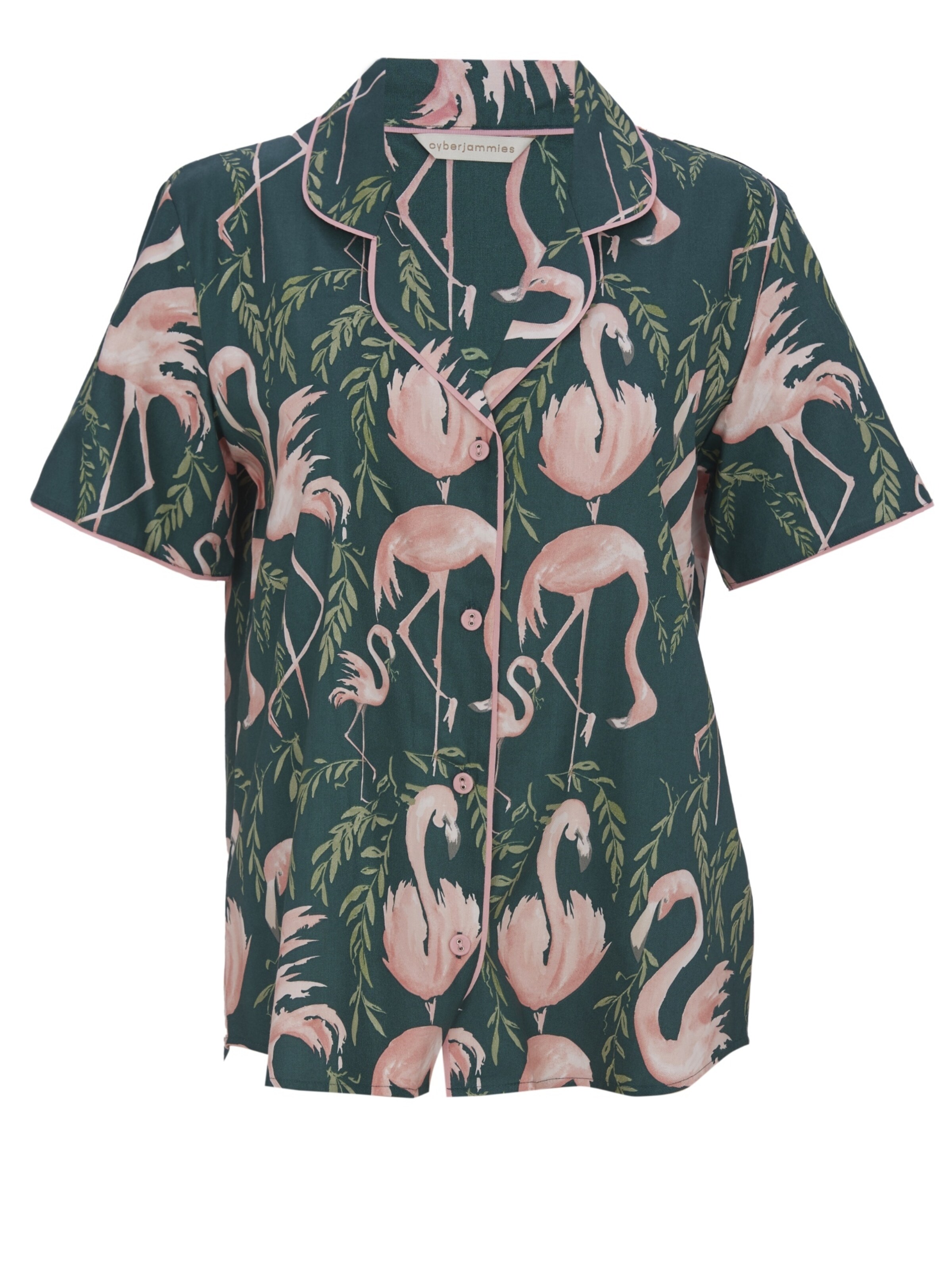 Cyberjammies Schlafshirt 'Ivy' in Grün: Vorderseite