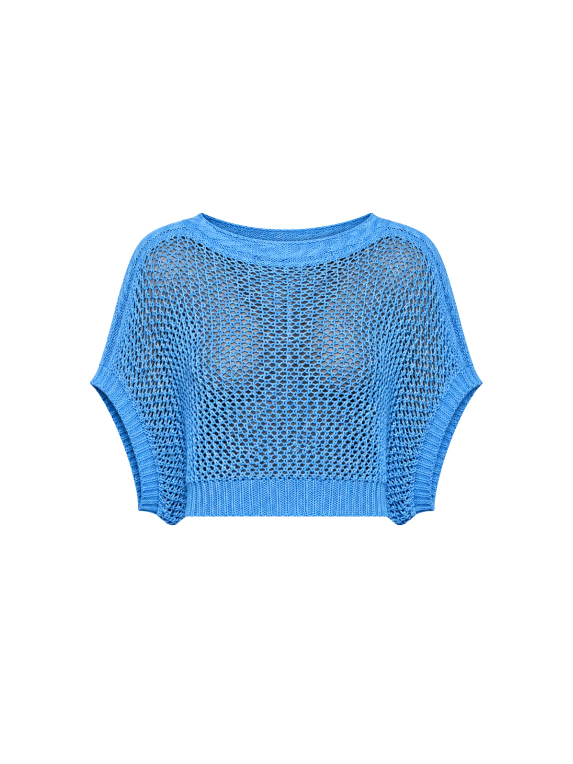 Süel knitwear Knitted top 'Birthday' in Blue: front