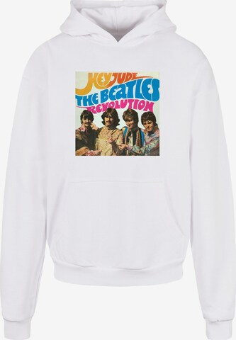 Merchcode Sweatshirt 'Beatles - Album Hey Jude' in Wit: voorkant