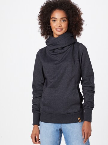 Fli Papigu Sweatshirt 'Schönste Frau in Stadt' in Grey: front