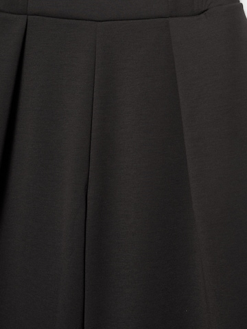 Pull&Bear Široký strih Nohavice - Čierna