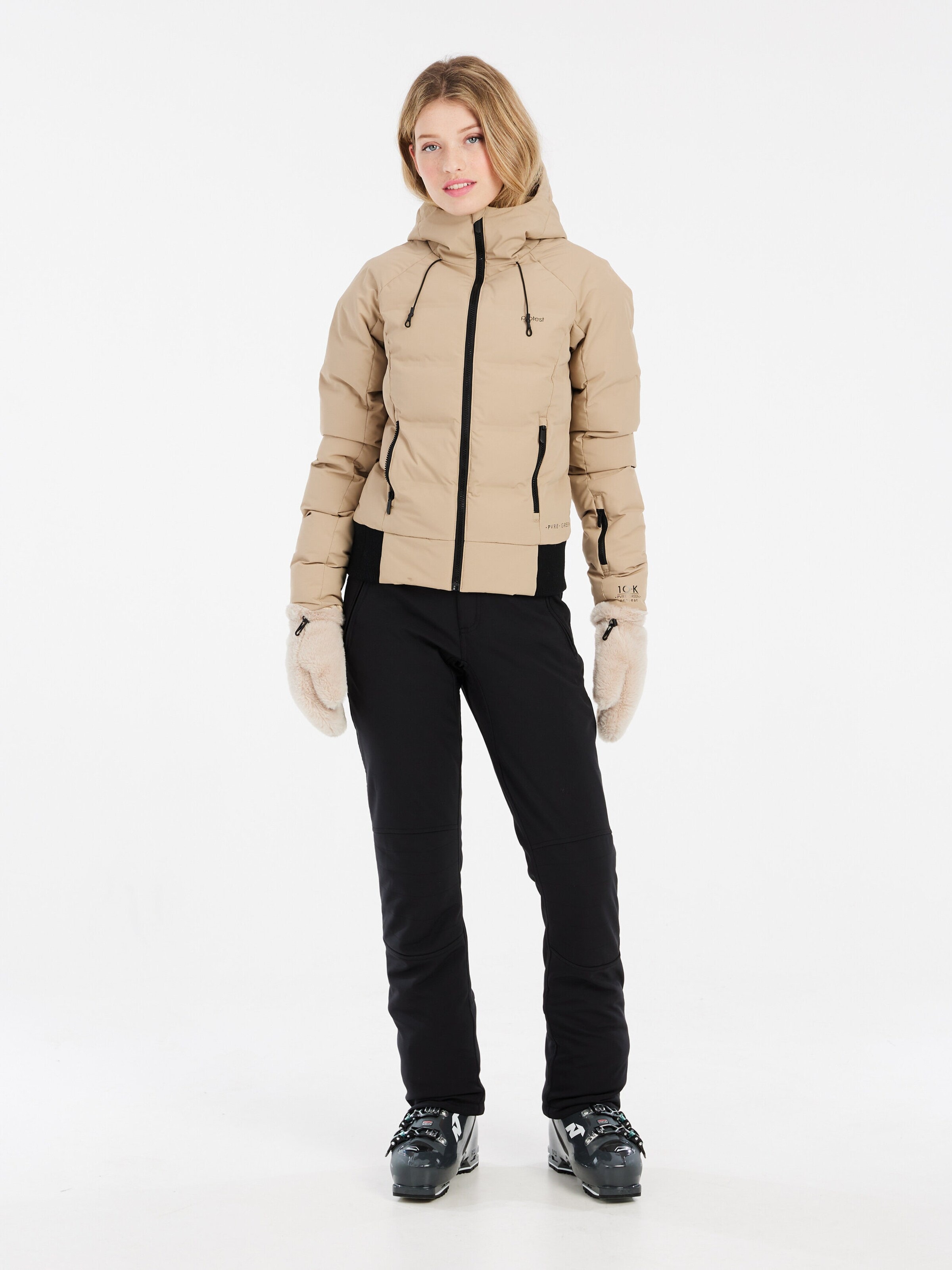 PROTEST Athletic Jacket 'PRTALYSUMI' in Beige