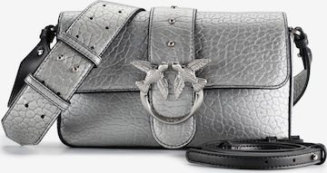 Borsa a tracolla 'Love One' di PINKO in argento: frontale