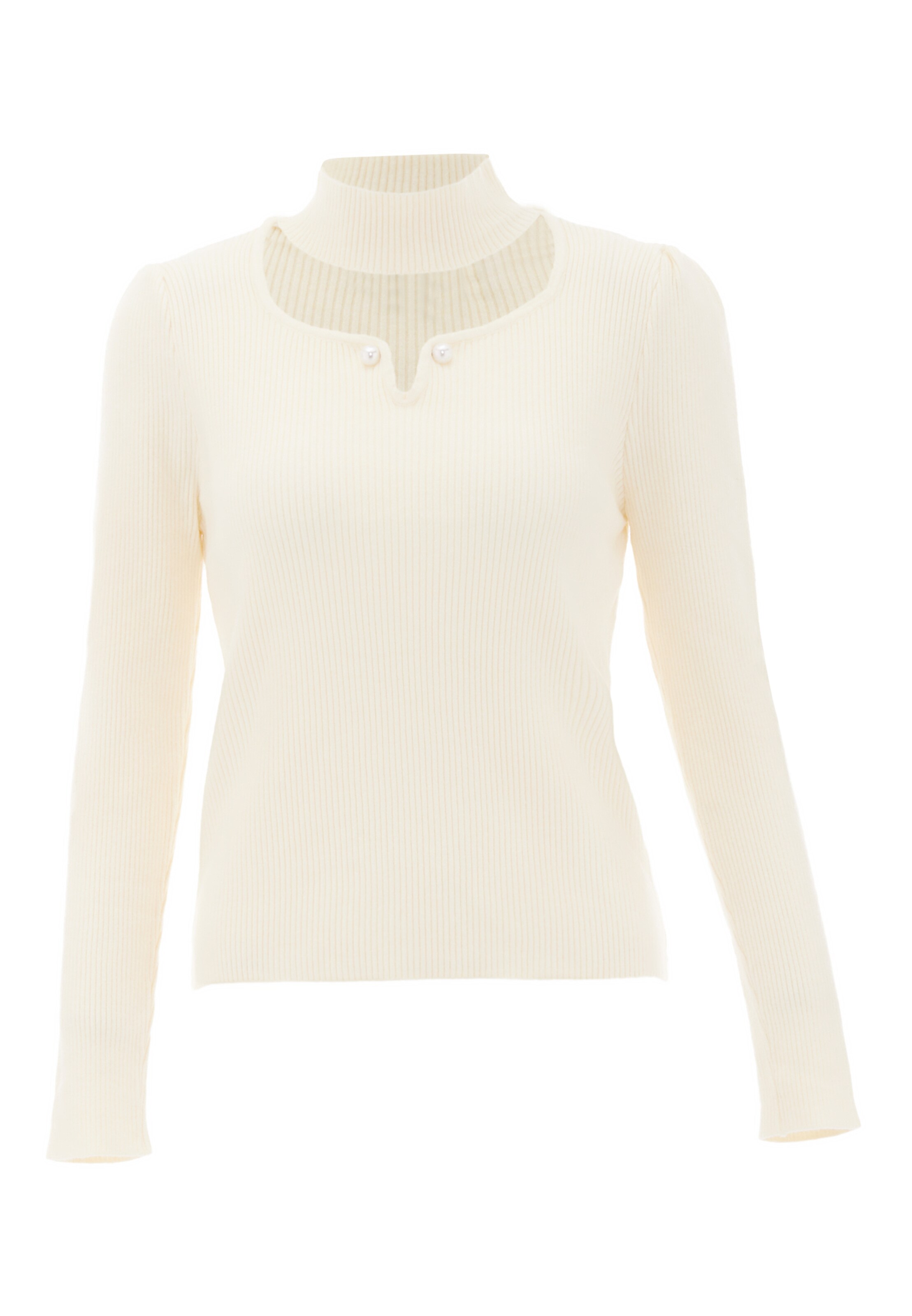 NAEMI Trui in Wit: voorkant