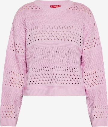 Pull-over swirly en rose : devant