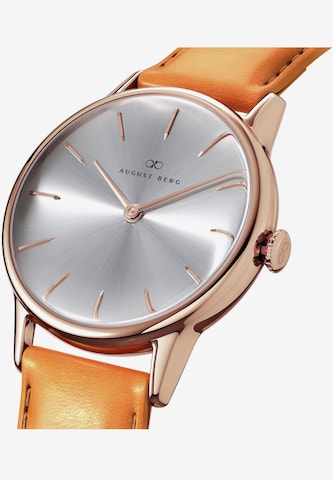 August Berg Analog Watch 'Serenity' in Orange