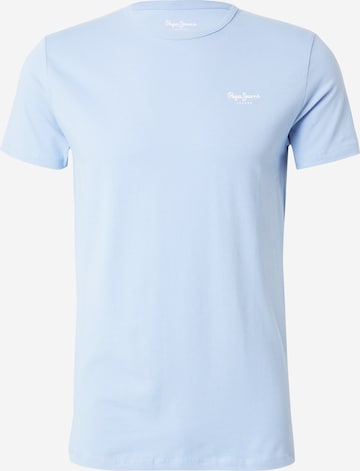 Pepe Jeans - Camiseta en azul: frente