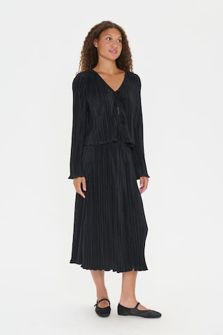 SAINT TROPEZ - Casaco de malha 'ZuniSZ' em preto