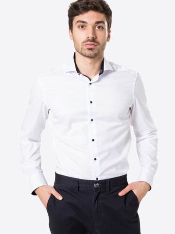ETERNA Slim Fit Hemd in Weiß: Vorderseite