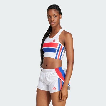 Haut de sport 'Adizero Retro' ADIDAS PERFORMANCE en blanc : devant
