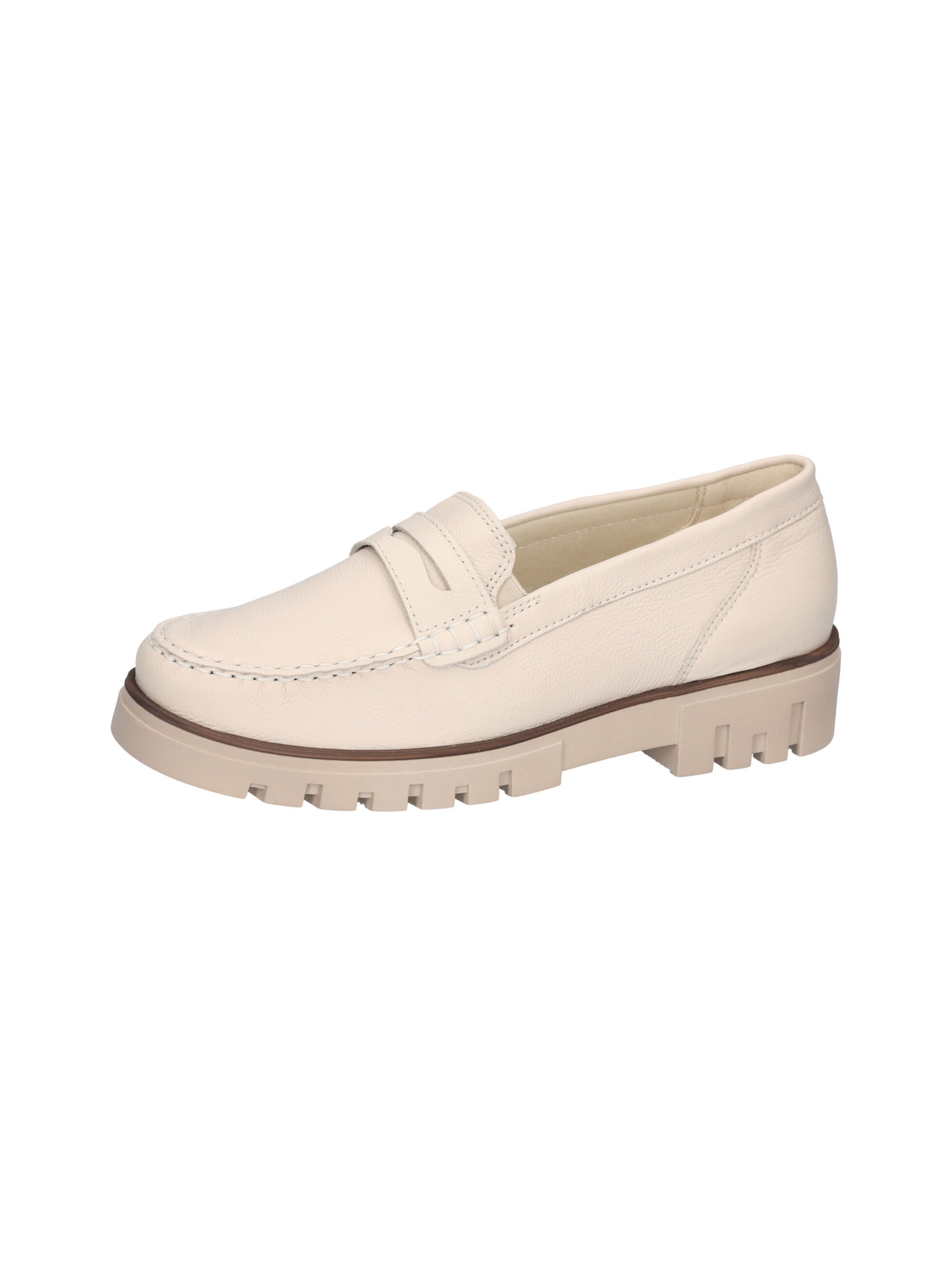 WALDLÄUFER Moccasins in White: front