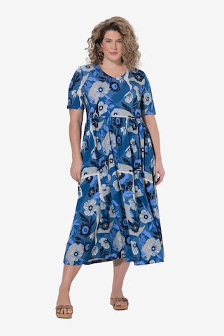 Ulla Popken Mekko värissä sininen: etupuoli