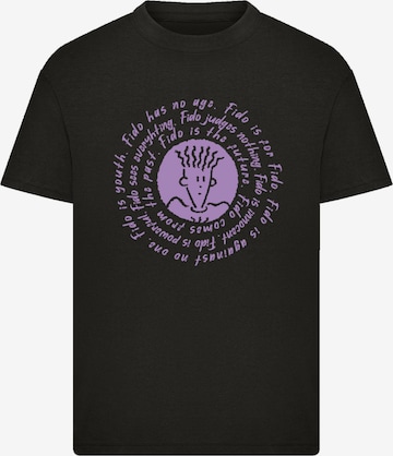 T-Shirt 'Fido Dido Is For Fido Spiral' F4NT4STIC en noir : devant