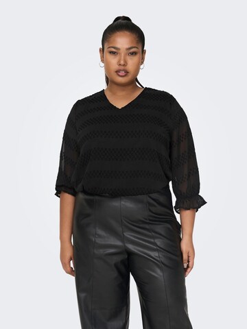 ONLY Carmakoma - Blusa 'CARKreol' en negro: frente