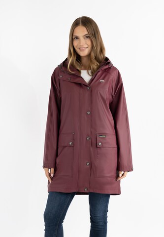 Schmuddelwedda Raincoat 'Bridgeport' in Red: front