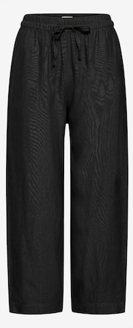 ICHI - Calças 'Linno' em preto: frente