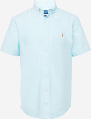 Coupe regular Chemise Polo Ralph Lauren en bleu : devant