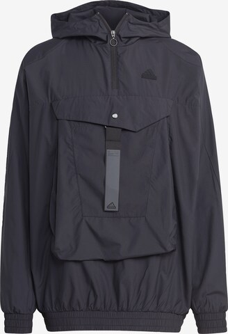 ADIDAS SPORTSWEAR Athletic Jacket 'City Escape' in Black: front