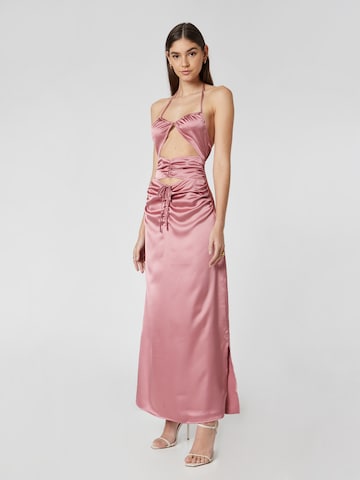 Robe 'Dalia' millane en rose : devant