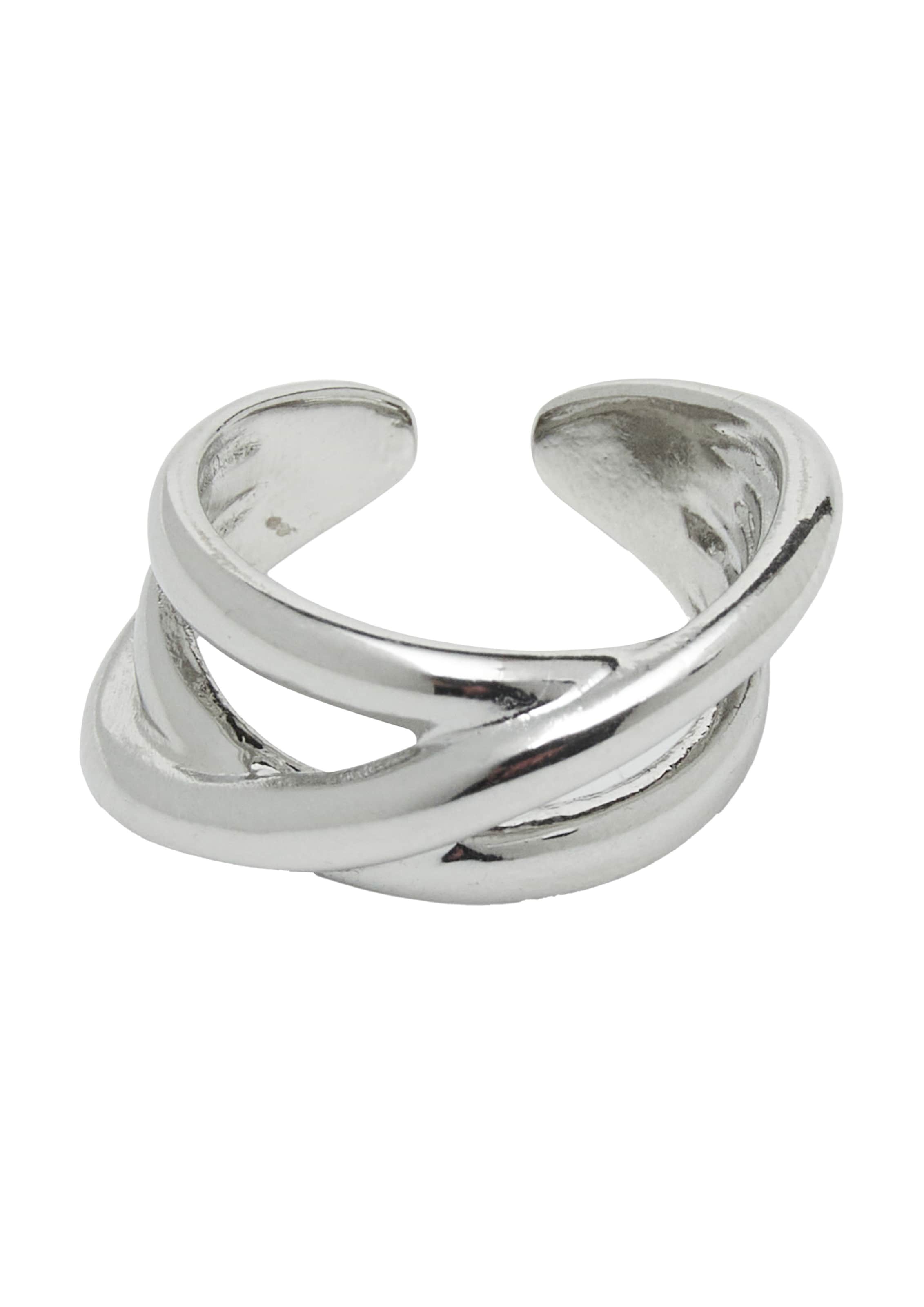 COMMA Ring in Silver: front