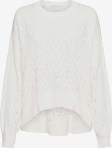 EDC BY ESPRIT Sweater in White: front