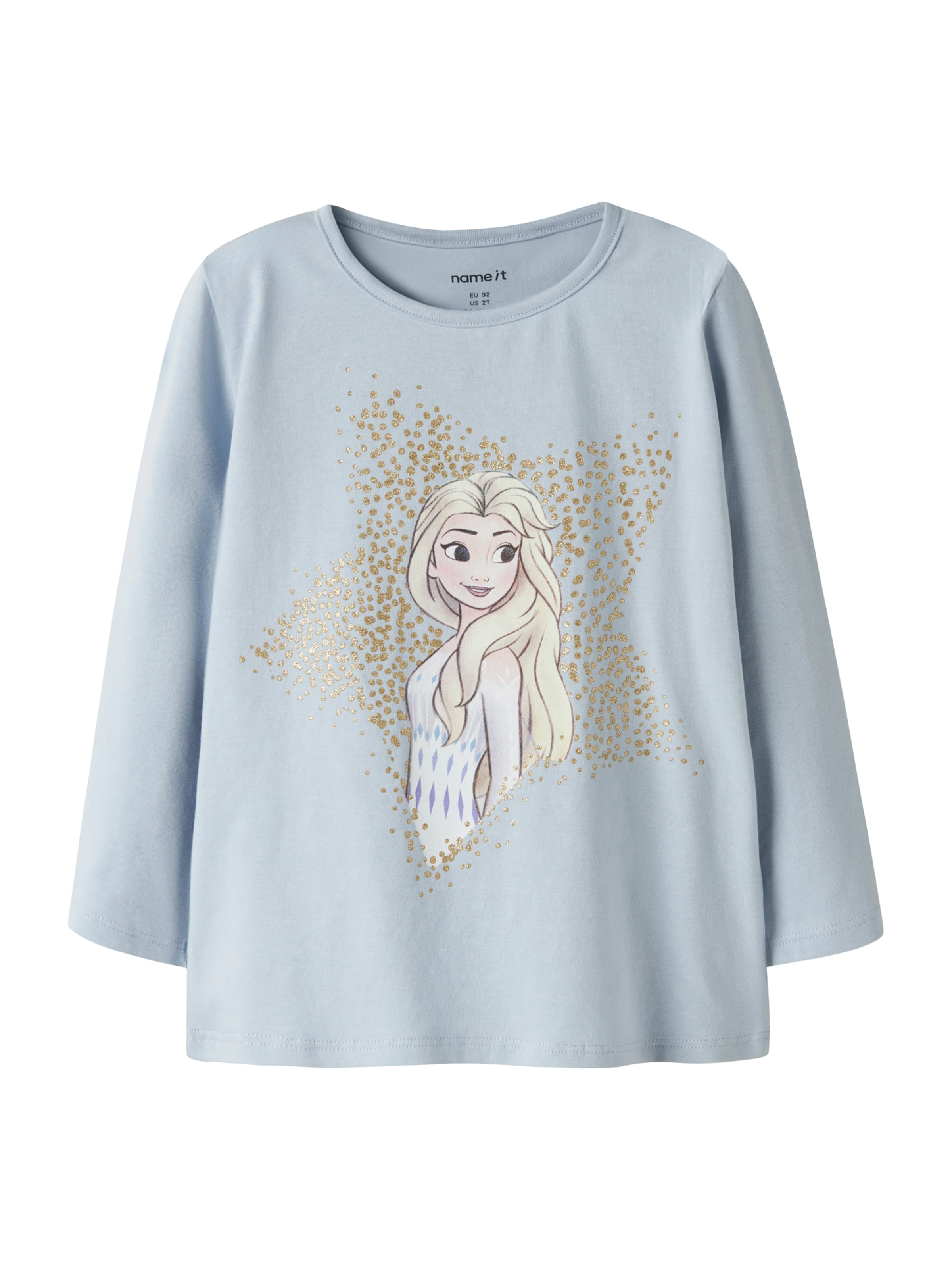 NAME IT Shirt 'NMFSOMA FROZEN' in Blauw: voorkant