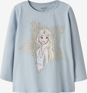 NAME IT Shirt 'NMFSOMA FROZEN' in Blauw: voorkant