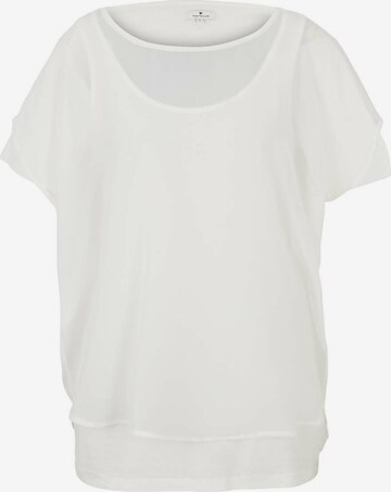 TOM TAILOR Shirt in White: front