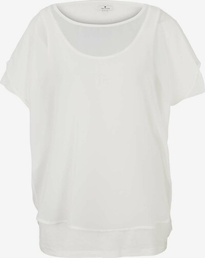 TOM TAILOR T-shirt en blanc, Vue avec produit