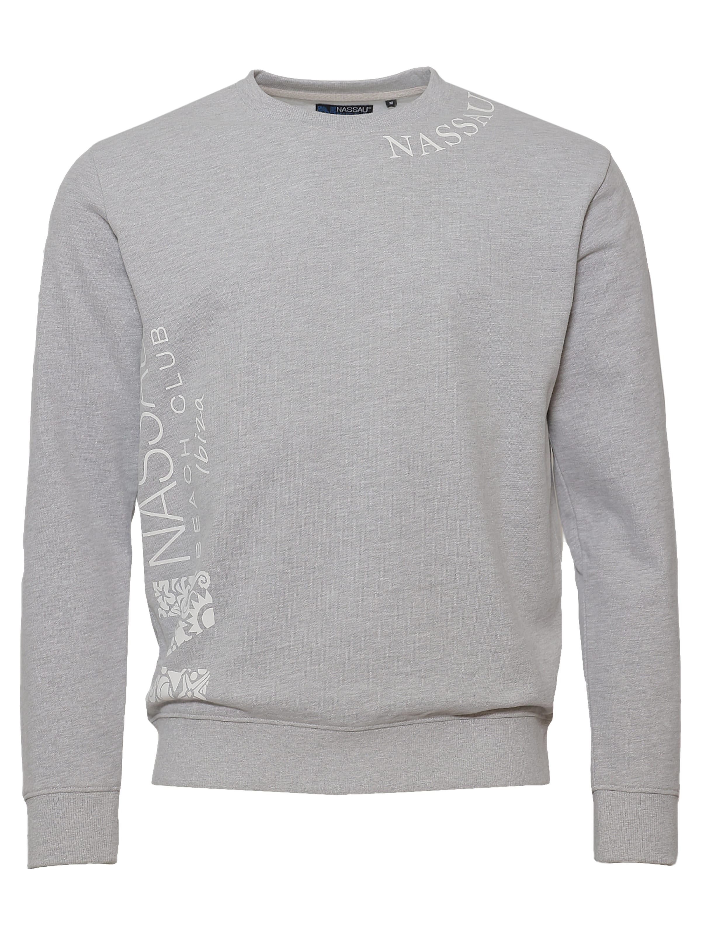 NASSAU Beach Club Sweatshirt 'NB231043' in Grijs: voorkant