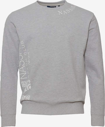 NASSAU Beach Club Sweatshirt 'NB231043' in Grey: front