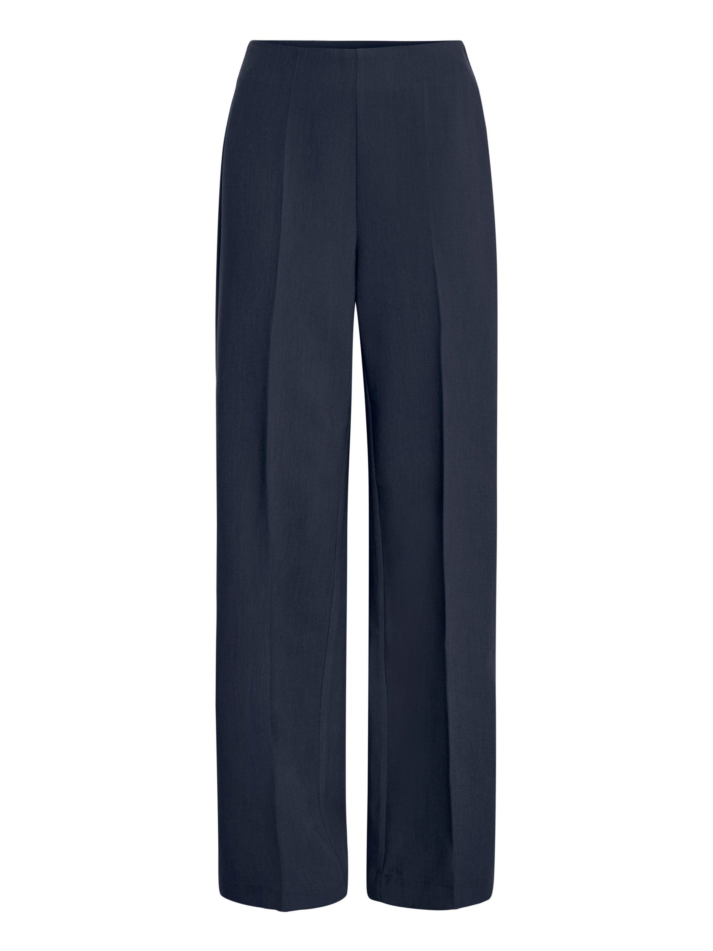 Fransa Trousers with creases 'ABIGAIL' in Blue: front