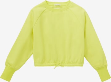 TOM TAILOR Sweatshirt i gul: framsida