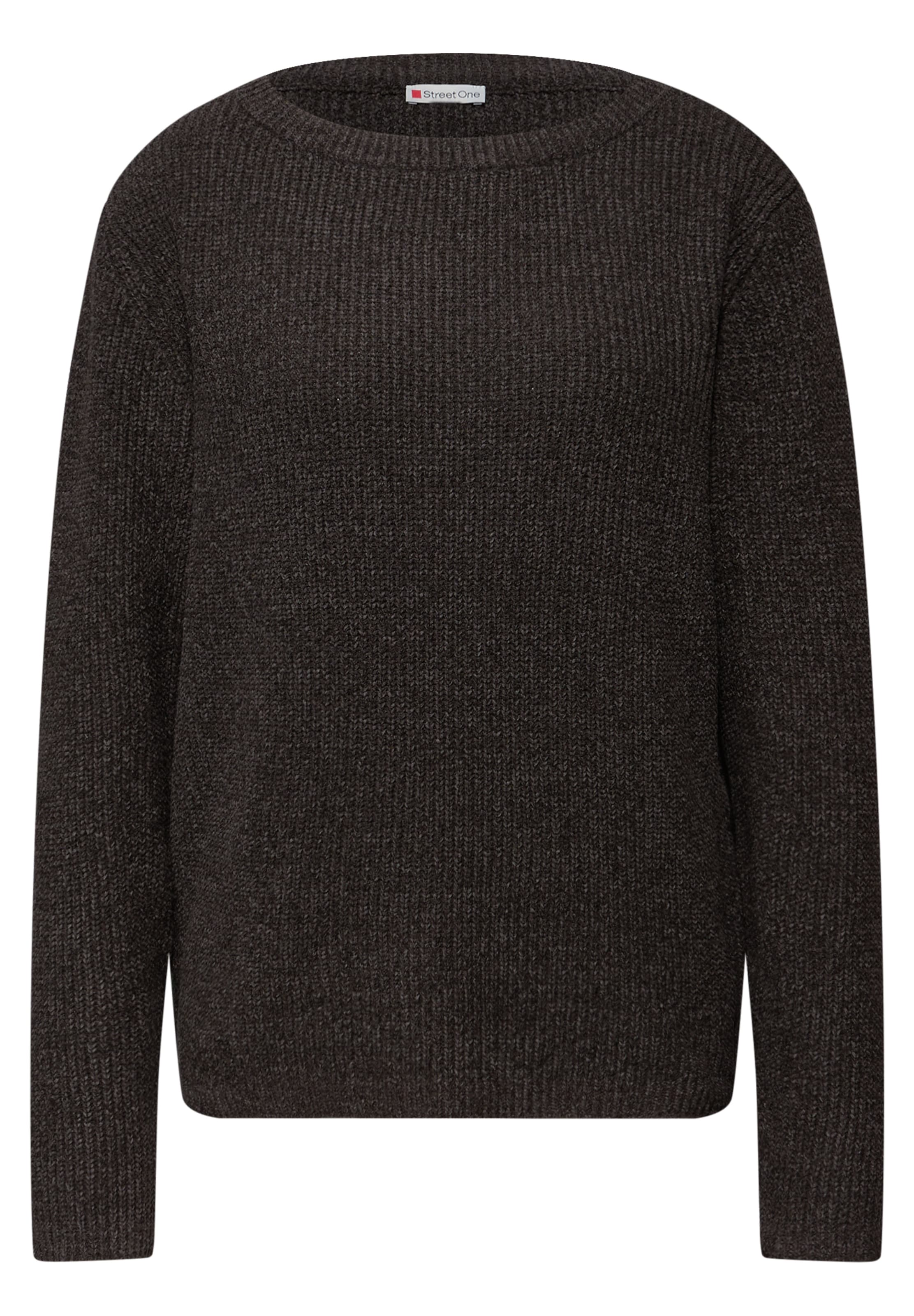 STREET ONE Sweater 'Chenille' in Brown: front