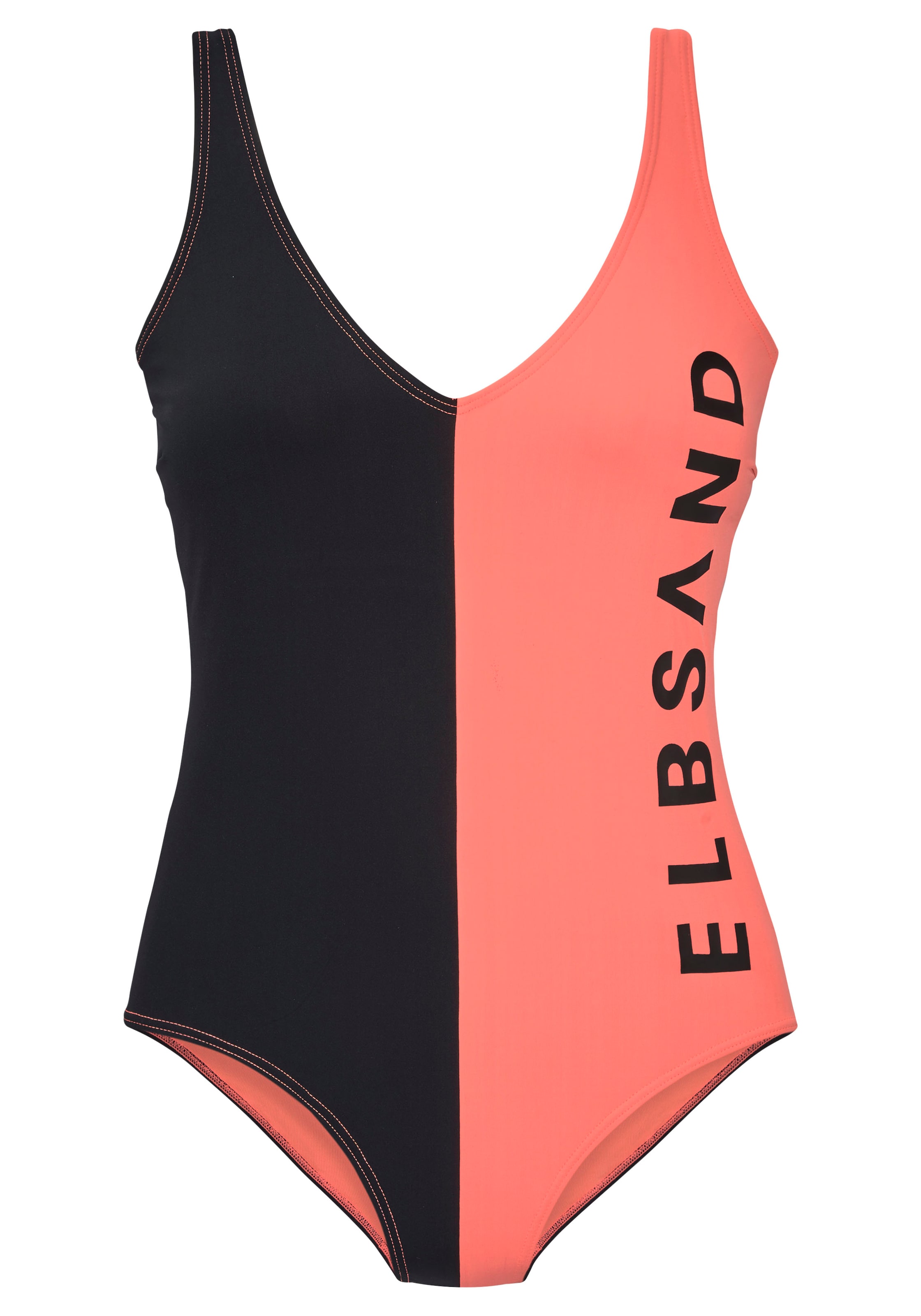 Elbsand T-Shirt Badeanzug in Mischfarben: Vorderseite