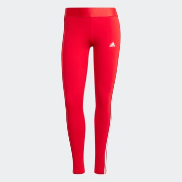 ADIDAS SPORTSWEAR Skinny Workout Pants 'Essential' in Red: front