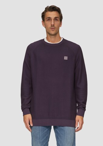 Pull-over s.Oliver Red Label Big & Tall en violet : devant
