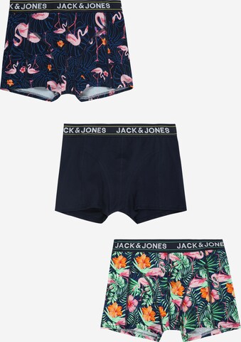 Chiloţi de la Jack & Jones Junior pe albastru: față