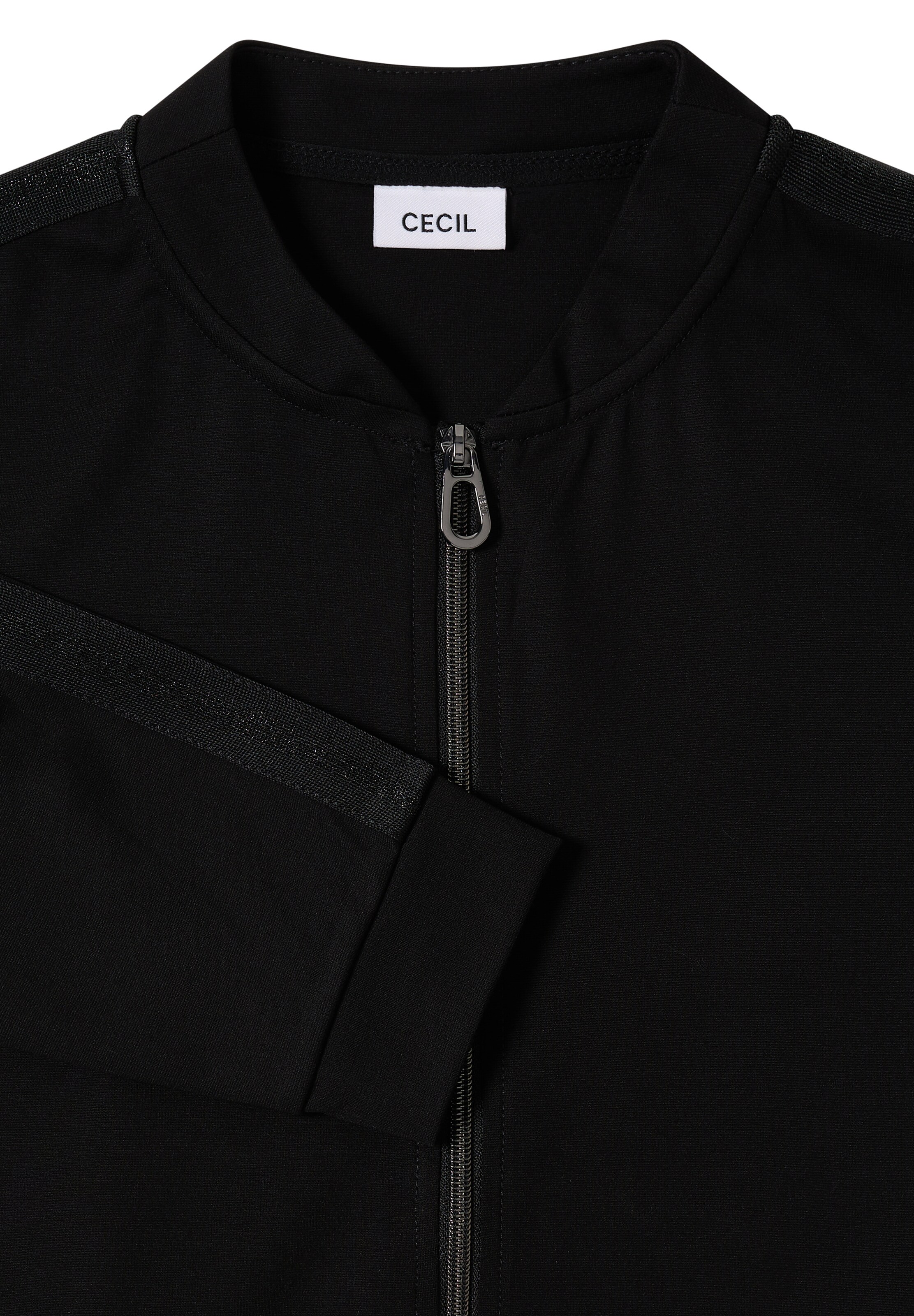 CECIL Sweatjacke in Schwarz