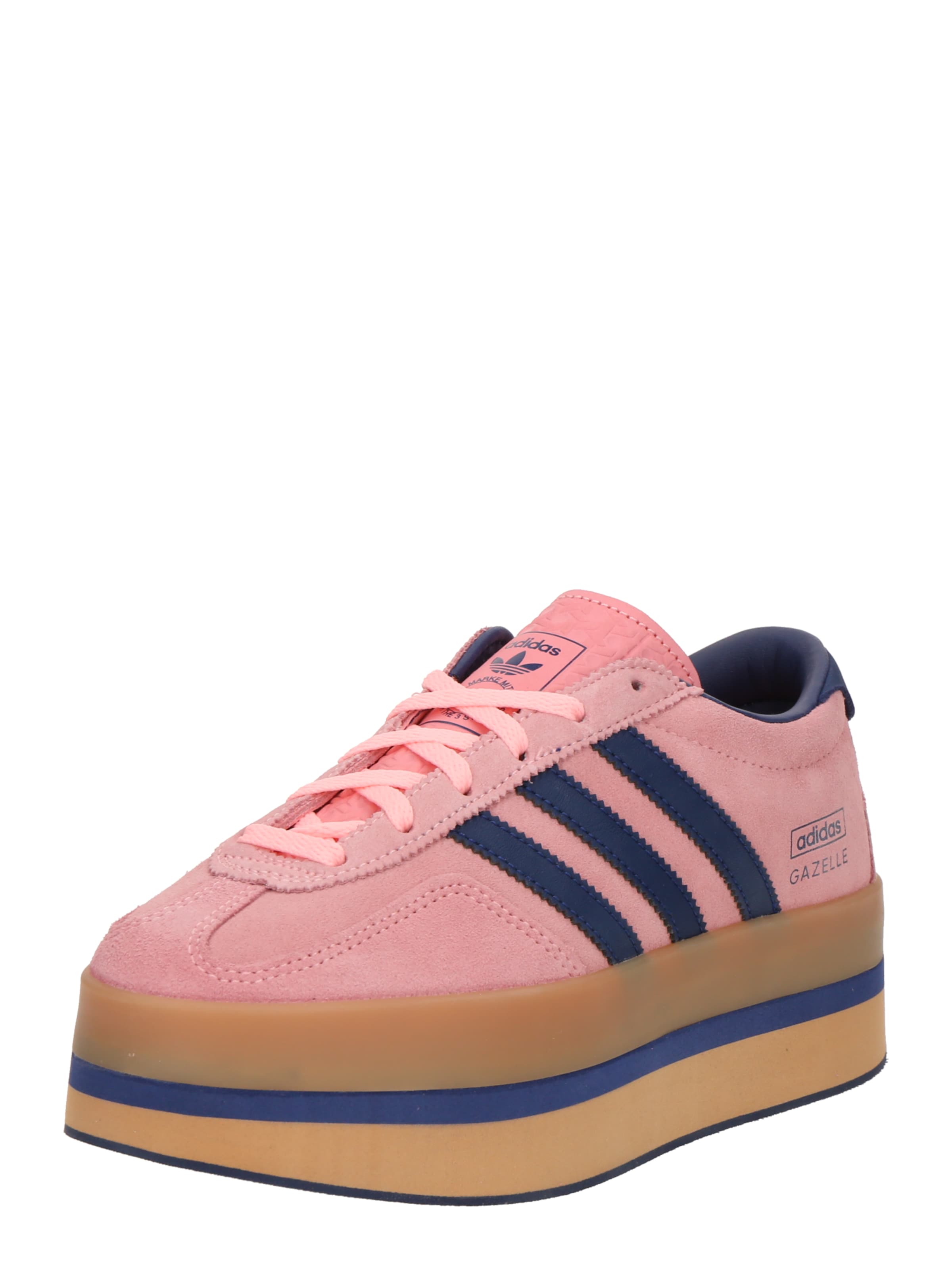 ADIDAS ORIGINALS - Sapatilhas baixas 'GAZELLE STACK' em rosa: frente