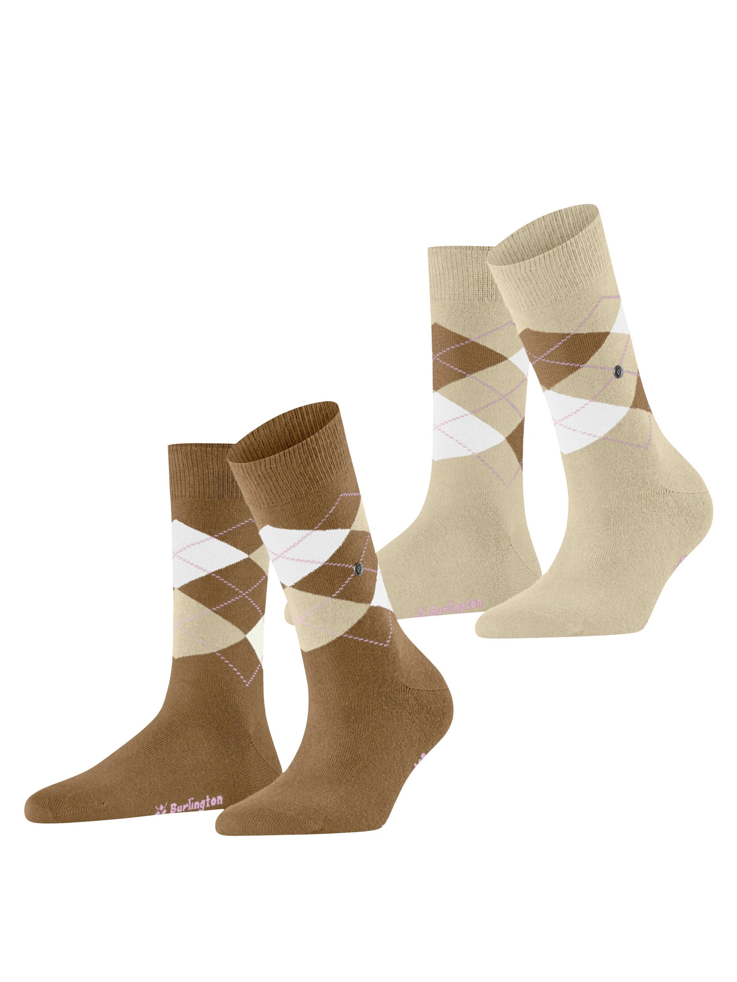 BURLINGTON Socken 'Everyday Argyle'‌‌‌‌‌‌‌‌‌‌ in Braun: Vorderseite