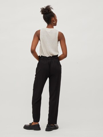 VILA Regular Trousers 'SEDONA' in Black