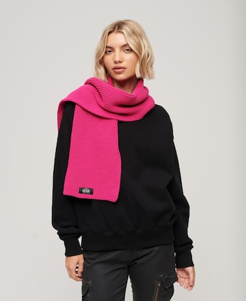 Superdry Sjaal in Roze: voorkant